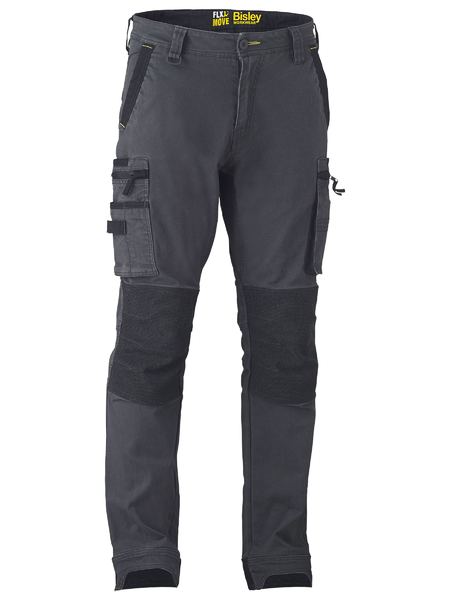 BISLEY Flex & Move™ Stretch Utility Cargo Trouser Kevlar Knee Pockets - UKPC6333 / Charcoal