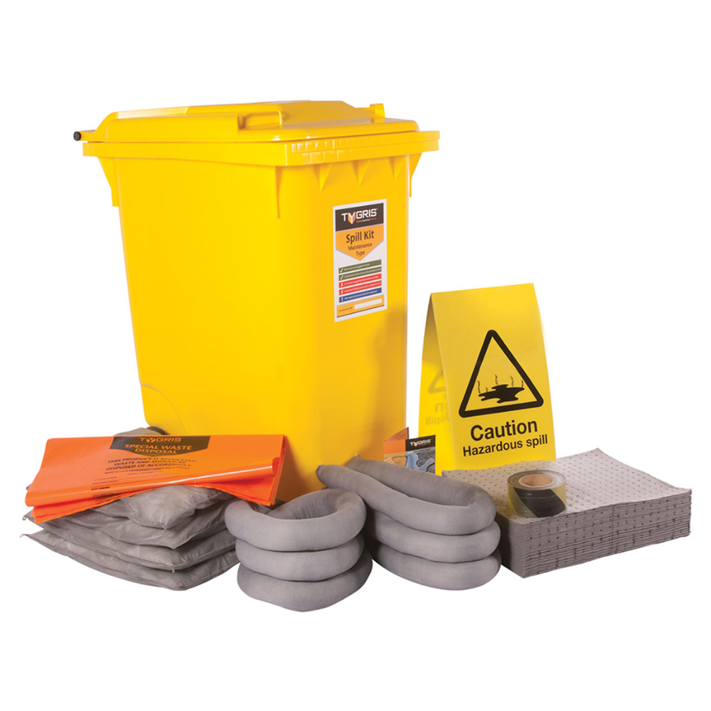 TYGRIS 2-Wheeled Maintenance Spill Kit 360 Litre