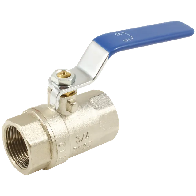 FT Pro BSP Brass Ball Valve Blue Steel Long Handle
