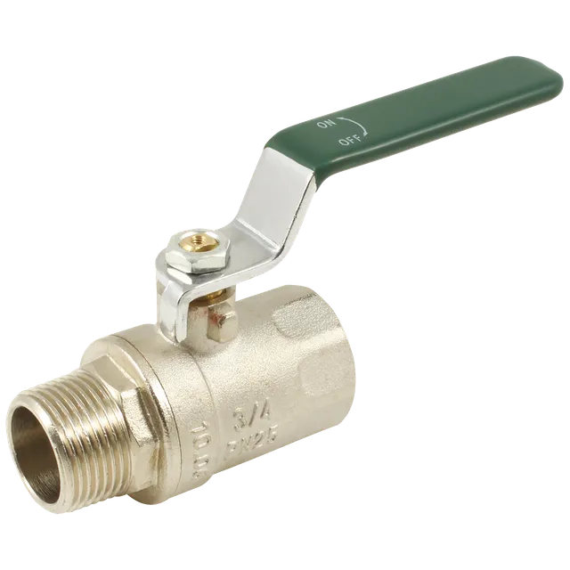 FT Pro BSPM X BSPF Brass Ball Valve Green Handle
