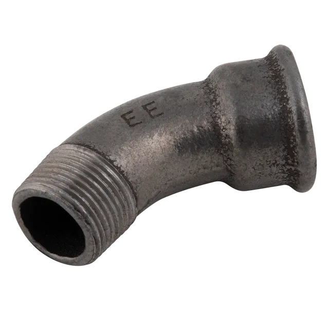 EE BSPT/P Male/Fem 45° Bend Black