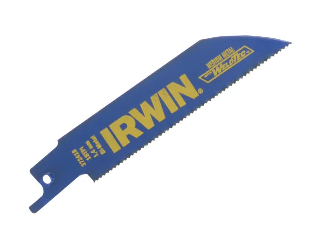 IRWIN 418R Sabre Saw Blade Metal Cutting 100mm 18 TPI (Pack 5)
