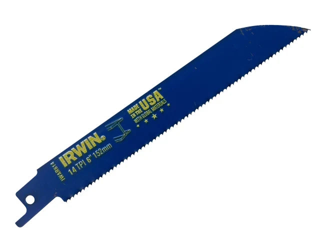 IRWIN 614R Sabre Saw Blade Metal Cutting 150mm 14 TPI (Pack 5)