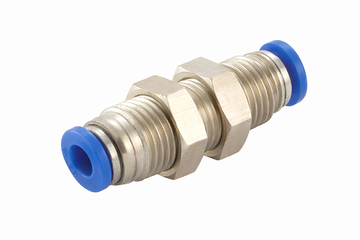 Budget Equal Bulkhead Push Fittings