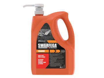 Orange Hand Cleaner Pump Top Bottle 4 litre