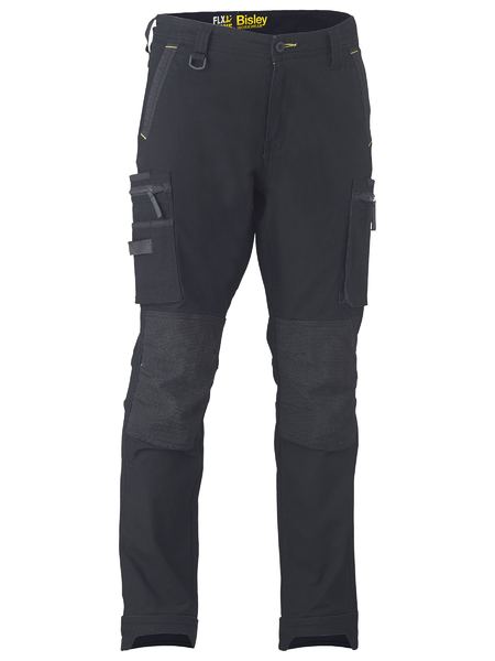 BISLEY Flex & Move™ Stretch Utility Cargo Trouser Kevlar Knee Pockets - UKPC6333 / Black