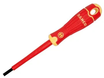 BAHCOFIT Insulated Slotted Screwdriver 2.5 x 75mm