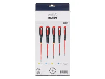 XMAS BE-9882SL ERGO™ Slim VDE Insulated Screwdriver Set, 5 Piece