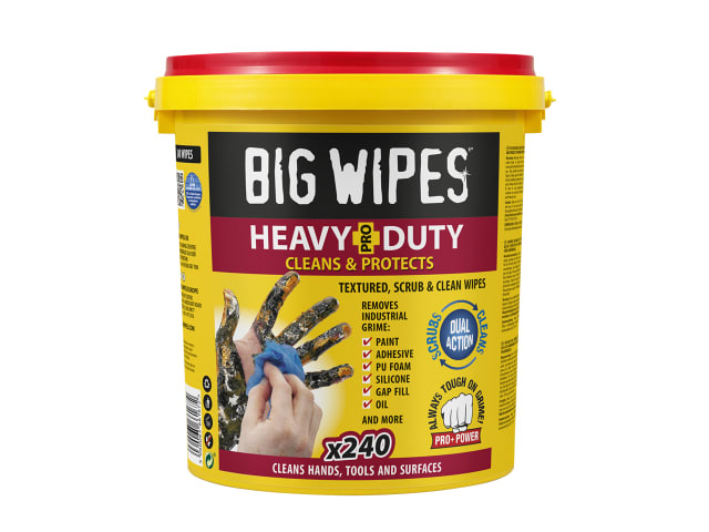 Big Wipes Heavy-Duty PRO+ Wipes Bucket of 240