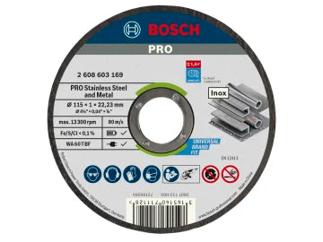 PRO Stainless Steel and Metal Bonded Cutting Disc