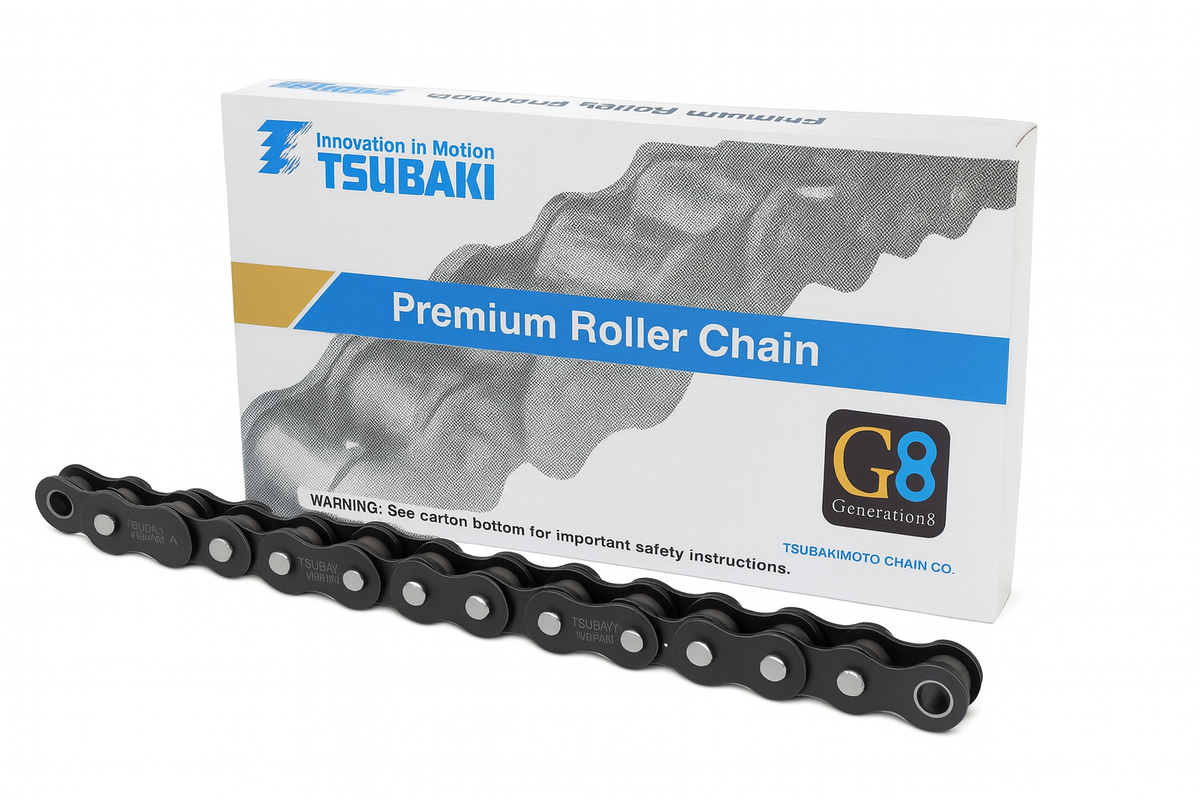 TSUBAKI ANSI G8 ASA40-1 Simplex Roller Chain (3.05m Box)