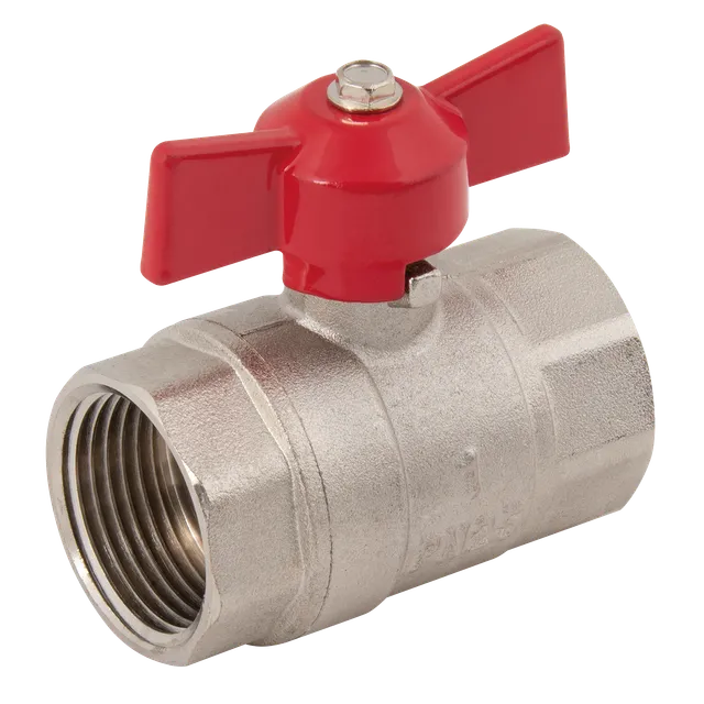 FT Pro BSPF Brass Ball Valve Red T Handle