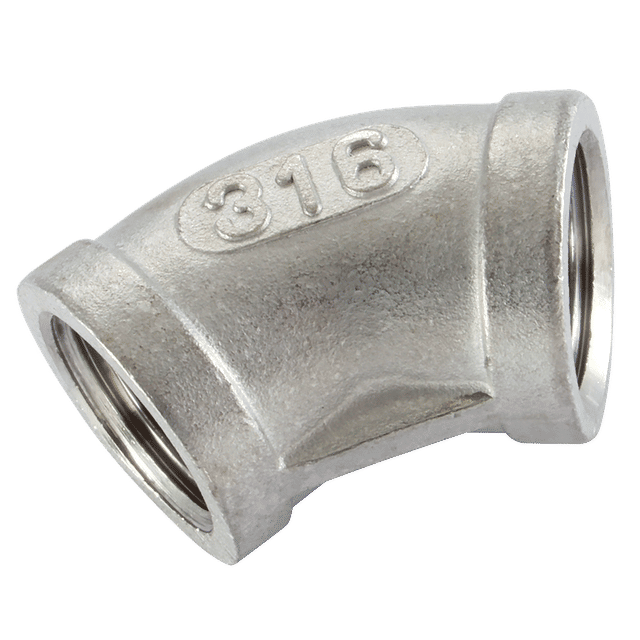 Stainless Steel Female Equal 45 Elbow