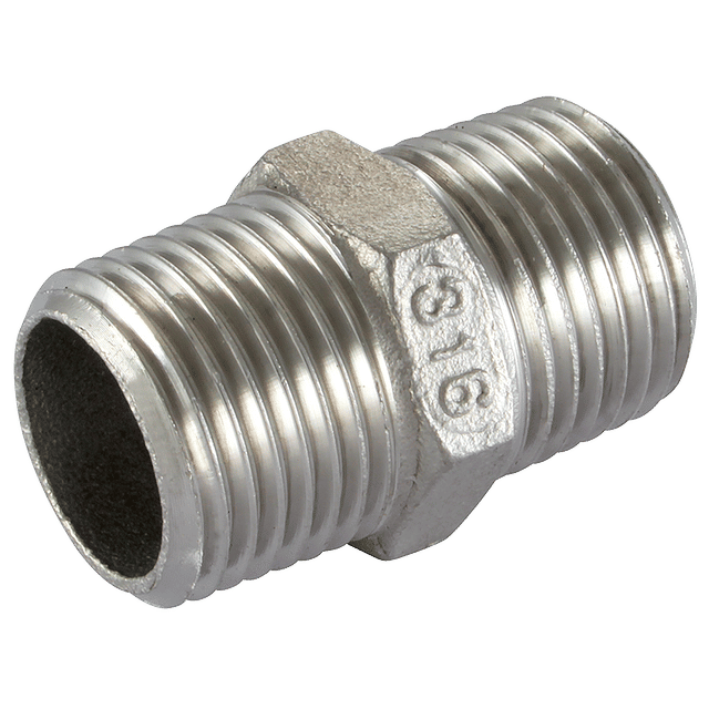 Stainless Steel Equal Hex Nipple