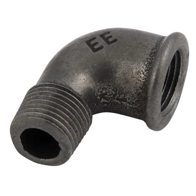EE MXF BSPT X BSPP 90Â° Elbow (Black)