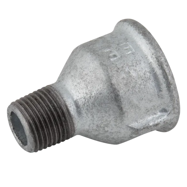 EE 3/8" X 1/4" MXF BSPT X BSPP Socket (Galvanised)