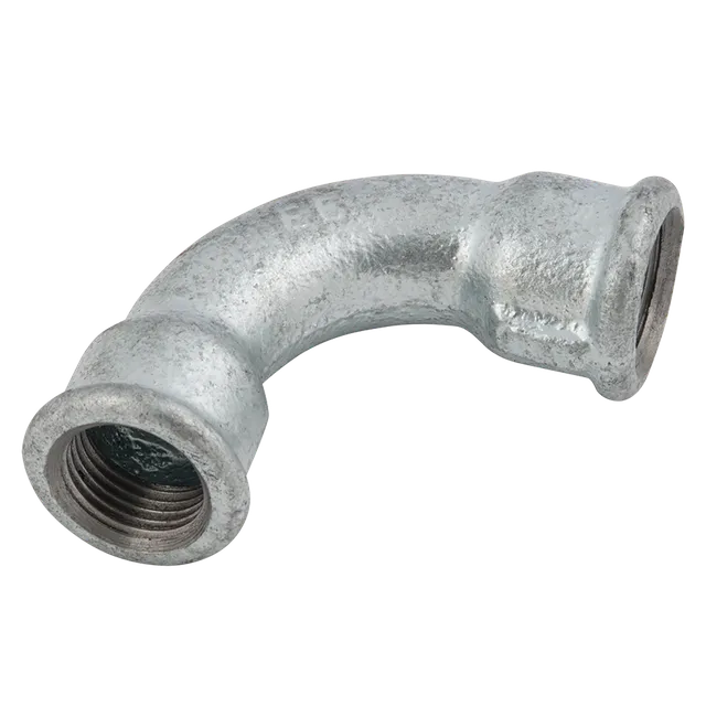EE BSPP Female Equal 90 Bend Galvanised