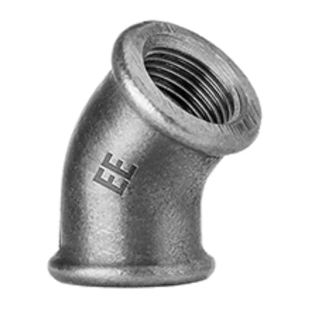 EE Galvanised 45Â° Equal Elbow BSP Female