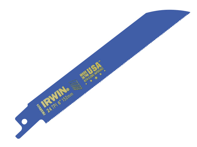 IRWIN 624R Sabre Saw Blade Metal Cutting 150mm 24 TPI (Pack 5)