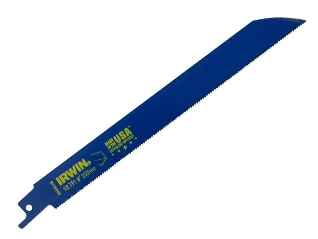 IRWIN 818R Sabre Saw Blade Metal Cutting 200mm 18 TPI (Pack 5)