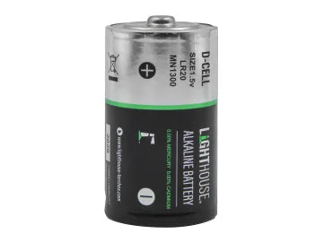 D LR20 Alkaline Batteries 14800 mAh (Pack 2)