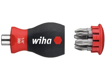 Magnetic SoftFinish® Stubby Screwdriver with Bit Magazine (PH, PZ)