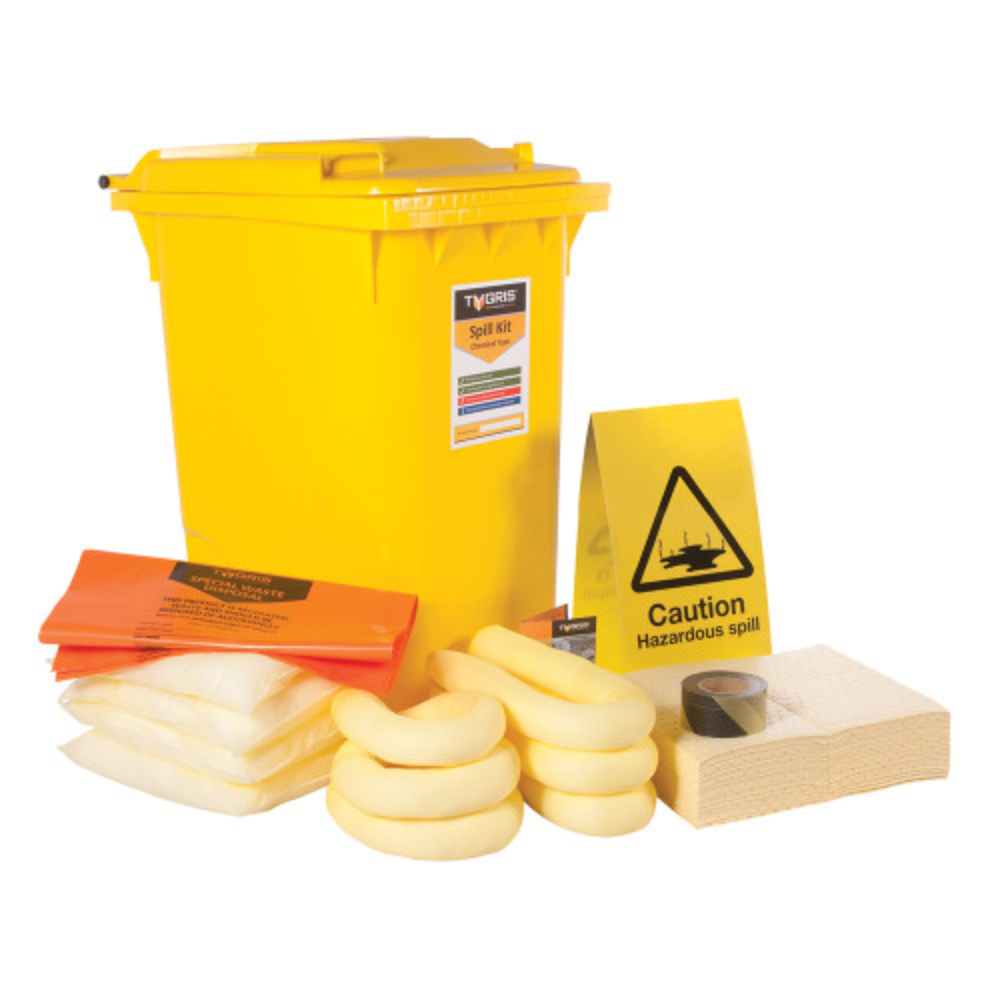 TYGRIS 2-Wheeled Chemical Spill Kit  360 Litre