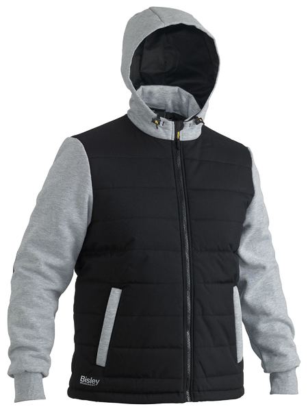 BISLEY Flex & Move™ Hooded Puffer Jacket - UKJ6944 / Black