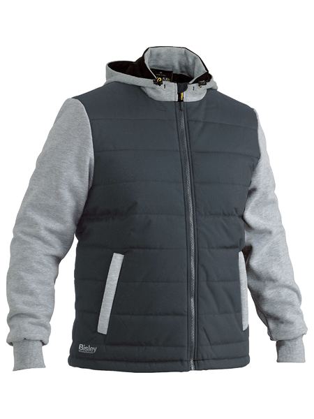 BISLEY Flex & Move™ Hooded Puffer Jacket - UKJ6944 / Charcoal