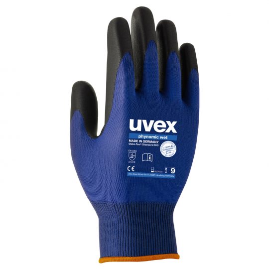 UVEX Phynomic Wet Water Resistant Safety Glove (Size 9 / Medium)
