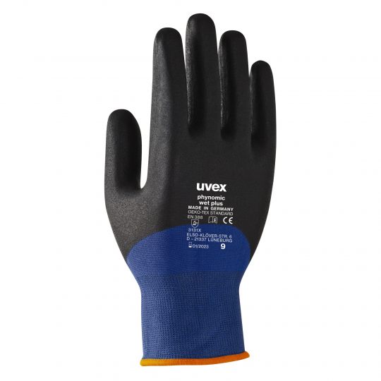 UVEX Phynomic Wet Plus Water Resistant Safety Glove (Size 9 / Medium)
