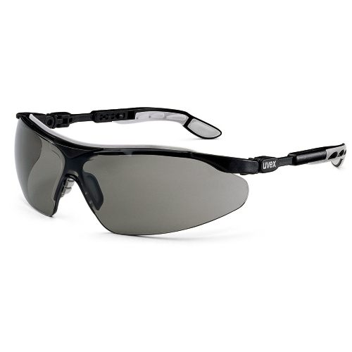 UVEX i-VO Safety Glasses - Black / Grey (Tinted Grey)