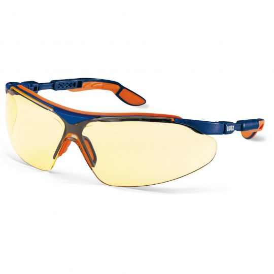 UVEX i-VO Safety Glasses - Blue / Orange (Amber)