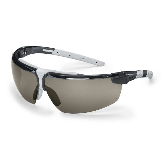 UVEX i-3 Safety Glasses - Black/Grey (Tinted)