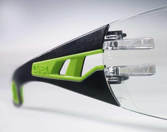 UVEX Pheos Spectacles Black/Lime Green (Clear)