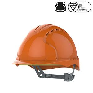 EVO®2 Safety Helmet with Slip Ratchet - Orange - Vented (AJF030-000-800)