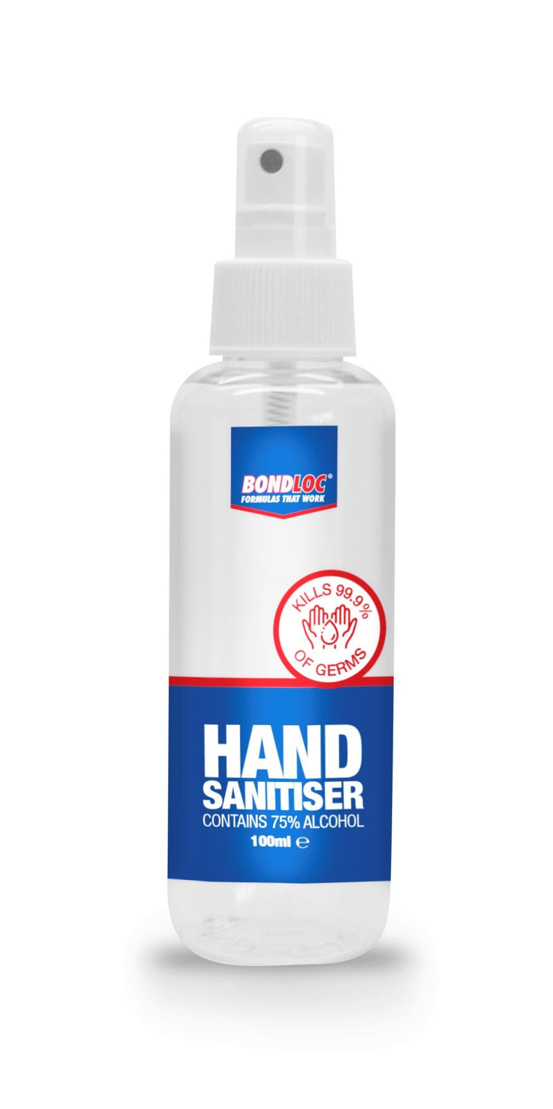 Bondloc 75% Alcohol Hand Sanitiser Liquid 100ml