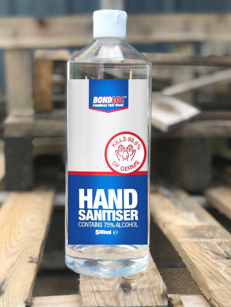Bondloc 80% Alcohol Hand Sanitiser Liquid 500ml