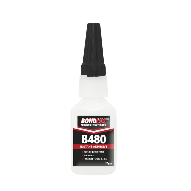 Bondloc Rubber Toughened (Black) Instant Adhesive B480 x 50g