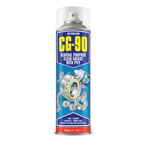 CG-90 GENERAL PURPOSE CLEAR GREASE WITH PTFE (1955) 500ml Aerosol