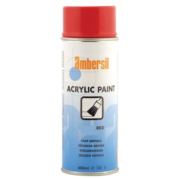 Ambersil Acrylic Paint Massey Ferguson Red RAL 3000 400ml (20557) - Box of 6